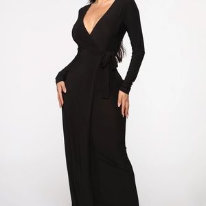 Maxi wrap dress